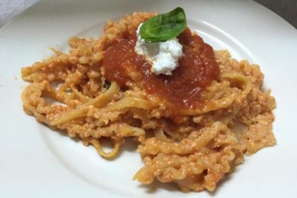 manfredi alla ricotta, Ricetta di Osteria da Carmela