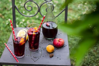 percoche con il vino