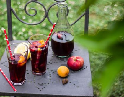 percoche con il vino