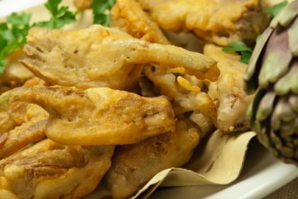 I carciofi ndorati e fritti