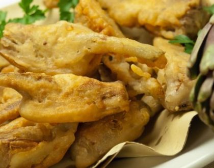 I carciofi ndorati e fritti